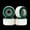 Green, variant on Dirty FB illPills 70D Street Shape Wheels - Radial Wave Blue