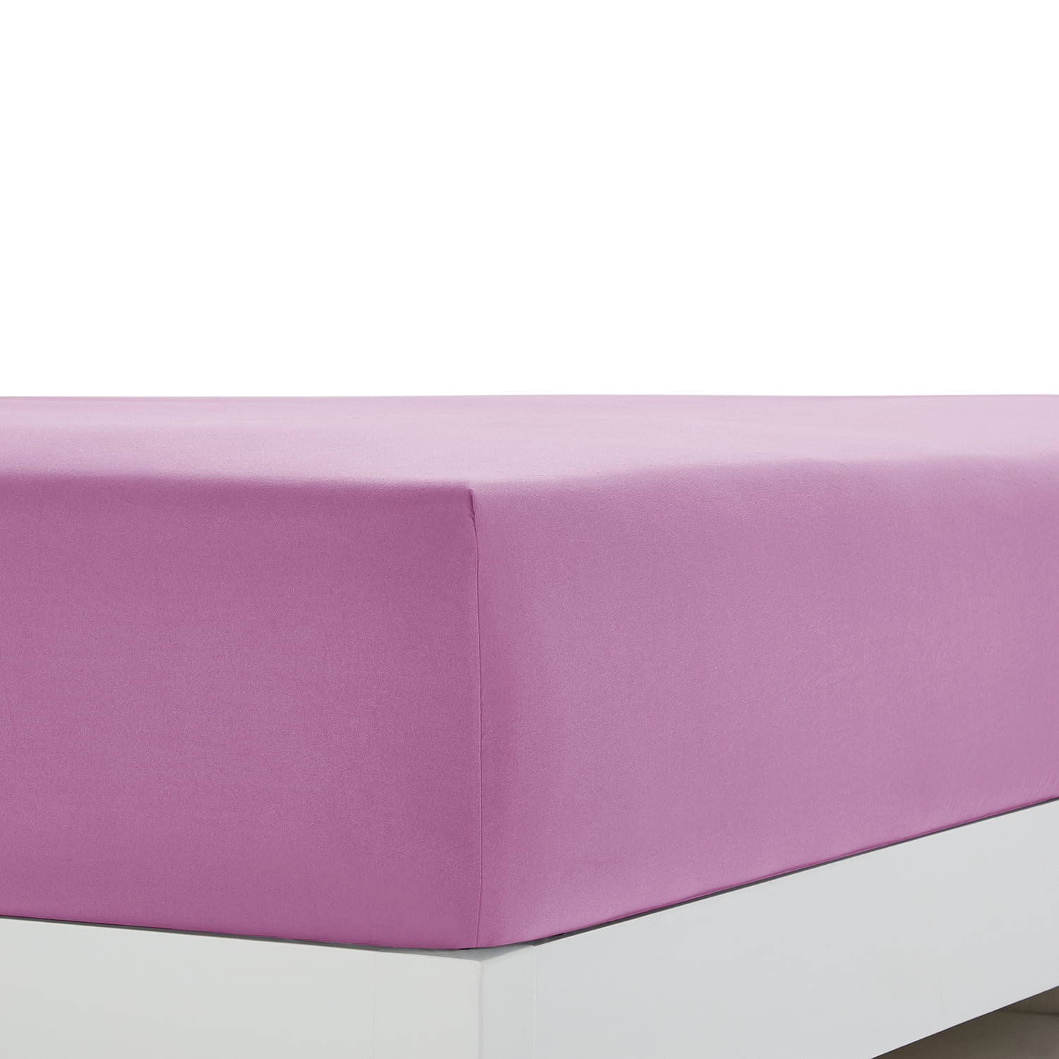 Clara Clark Premier 1800 Collection Single Fitted Sheet, Full Size, Magenta