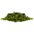 thumbnail image 5 of Nearly Natural 30in. Christmas Artificial Pine Triple Candelabrum with 35 Clear Lights and Pine Cones, 5 of 5