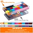 thumbnail image 3 of Kit de pintura facial y corporal Drawdart de 20 colores con paleta de 4 pinceles, 3 of 7