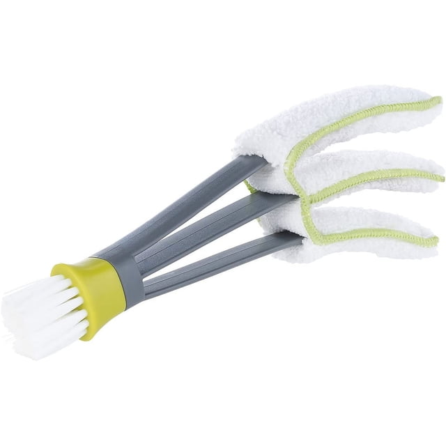 Cepillo de limpieza para persianas venecianas con paño de microfibra