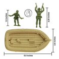 thumbnail image 3 of BMC Marx Plastic Army Beach Assault para hombre verde, 3 of 6