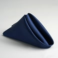 thumbnail image 3 of BalsaCircle 100 Pieces 20" Navy Blue Satin Dinner Napkins Wedding Party, 3 of 6