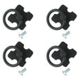 thumbnail image 4 of 4pc Mexican Pine Furniture Metal Handles Vintage Drawer Knobs Pulls Black, 4 of 8