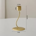 thumbnail image 5 of Juego de 3 Candelabros Dorados, Candelabros de Hierro de Metal Elegantes de Lujo, Candelabros de Mesa Decorativos Europeos, 5 of 5