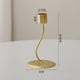 thumbnail image 5 of Juego de 3 Candelabros Dorados, Candelabros de Hierro de Metal Elegantes de Lujo, Candelabros de Mesa Decorativos Europeos, 5 of 7