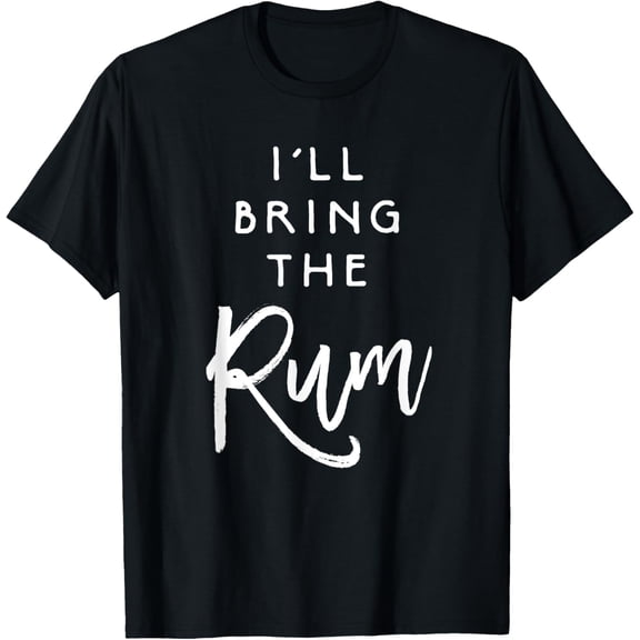 Playful Comfort Tee - I'll Bring The Rum Shirt Funny Drinking Party Group T-Shirt T-Shirt