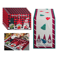 thumbnail image 2 of "Camino De Mesa  + 6 Manteles Decoración Navidad Enanitos Lab.G,  Rojo ", 2 of 5