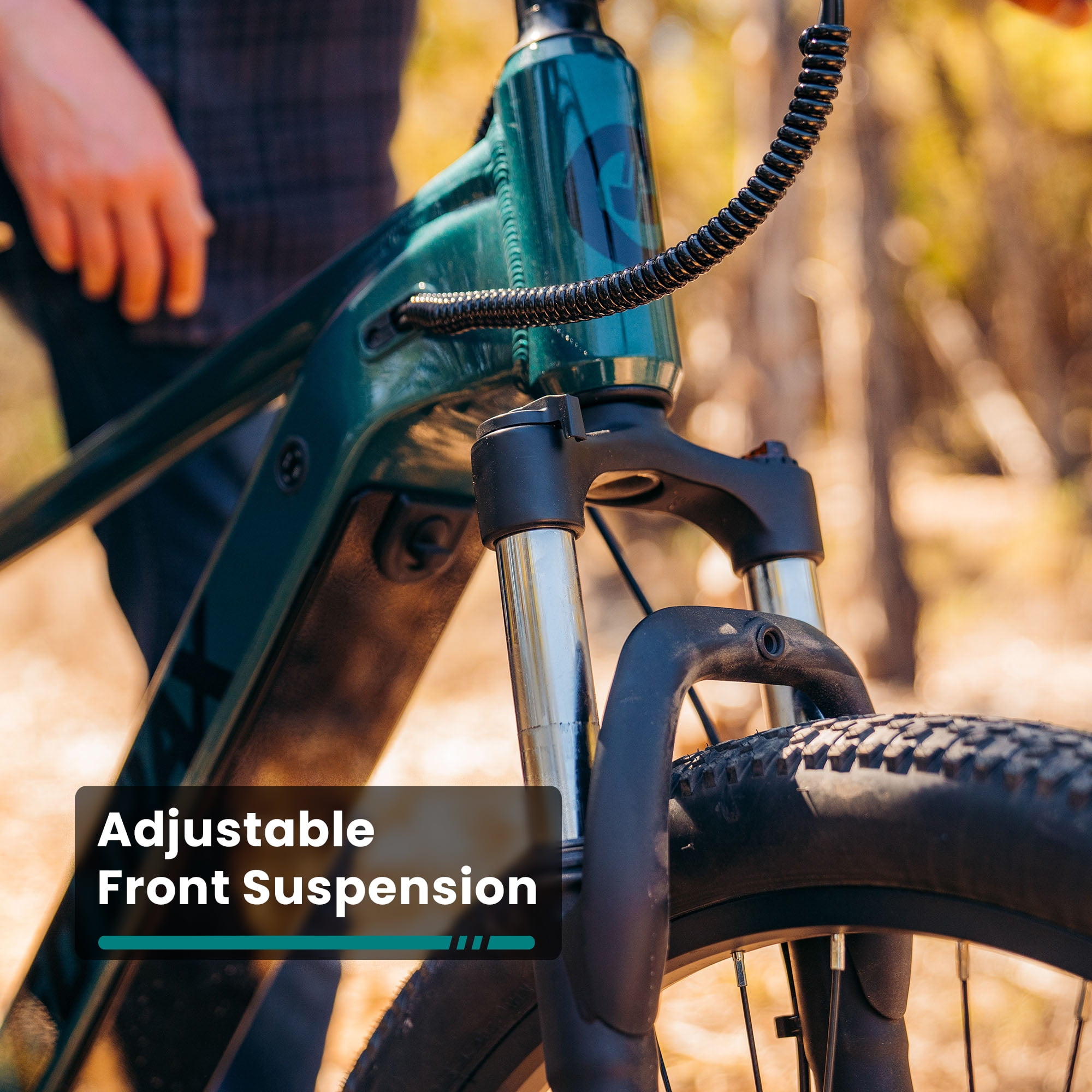 GOTRAX D1RT 27.5" Adult Electric Mountain Bike, 350W 36V 10.4Ah Shimano 7 Speed 20mph Up to 300lb E-Bike,Green