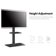 FITUEYES Swivel Floor TV Stand with Mount for 50 55 60 65 70 75 80 inch, Large TV Stand for Flat Panel LED LCD Plasma Screens, up to 80 inches