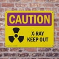 thumbnail image 4 of (2 Pack) X-Ray Keep Out OSHA Caution Radiation Sign 14 Inch X 10 Inch Indoor / Outdoor Rust-Free Aluminum Metal Signs for Workplace, Workshop, and Construction Site, Made in the USA, 4 of 8