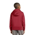 thumbnail image 2 of Sport Tek Teen Unisex Regular Plain Long Sleeves Pullover Deep Red Small, 2 of 6