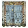thumbnail image 3 of Ambesonne Colorful Shower Curtain, Aged Wooden Factory, 69"Wx84"L, Multicolor, 3 of 5