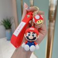 thumbnail image 1 of Llavero De La Serie Super Mary Mario Bros Luigi Toad Yoshi Bowser Figura De Acción Modelo De PVC Decoraciones De Dibujos Animados Muñeca Colgante Juguetes, 1 of 4