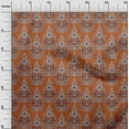 thumbnail image 2 of oneOone Cotton Poplin Fabric Floral & Paisley Block Printed Fabric 1 Yard 42 Inch Wide, 2 of 4