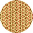 thumbnail image 1 of Ahgly Company Machine Washable Indoor Square Transitional Orange Red Orange Area Rugs, 3' Square, 1 of 7