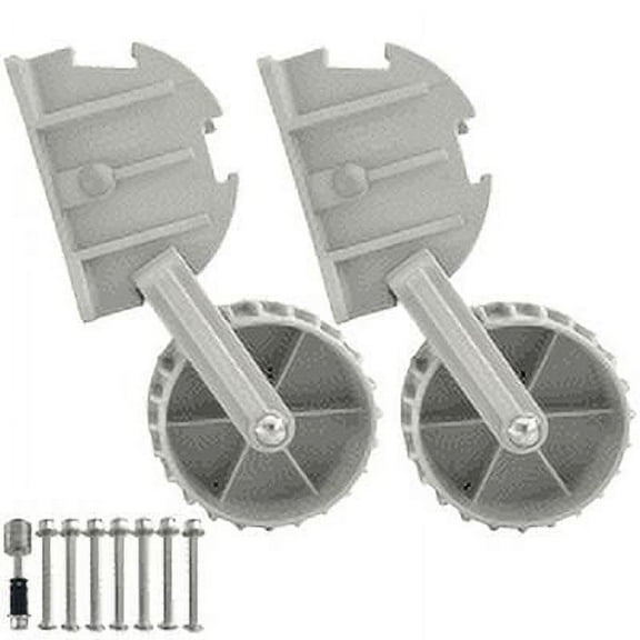 ISURE MARINE Flip-up Retrackable Dinghy Wheels Nylon Ribs Towing Boat Launching Wheels