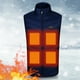 thumbnail image 5 of Chaquetas con calefacción Cuello alto Eléctrico Estilo casual Hombres para acampar (4XL) Azul Chaquetas con calefacción eléctrica, 5 of 6
