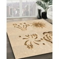 thumbnail image 3 of Ahgly Company Machine Washable Indoor Square Transitional Brown Sand Brown Area Rugs, 4' Square, 3 of 7