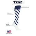 thumbnail image 2 of TCK Krazisox Candy Stripe Knee High Socks - Navy White, 2 of 2