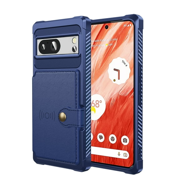 Feishell for Google Pixel 8 Wallet Case, with ID&Credit Card Holder Slots Pockets Wallet Back Cover Stand Flip Folio Leather Magnetic Absorption Cover For Google Pixel 8,
Darkblue