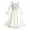 White, variant on Girls Holiday High Low Dress Floral Patchwork Off Shoulder Ruffle Long Sleeve Outfit 5T 6T 7T 8T Costume Dresses White,9-10 Years