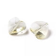 thumbnail image 2 of U8MO Glass Heart Beads Charms Light Yellow Transparent Faceted Supplies 14mm 10pcs, 2 of 2