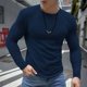 thumbnail image 1 of Ceisia Men's Casual Striped Half Button Round Neck Pullover with Pocket Daily Fashion Top Gift, 1 of 6