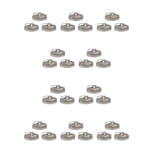 Sonducket Metal Hombres Idea adecuada Hombres Brazalete Funky Hombres Accesorio Todas las ocasiones Hombres Funky para brazaletes Accesorios para Plata 10Conjunto