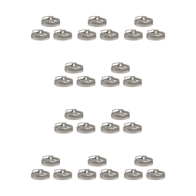 Qarigey De Metal Clásico S Ocasión De Moda Elegante Para Accesorios De Hombre Estilo Funky Para Cualquier Plata Plata 10Conjunto