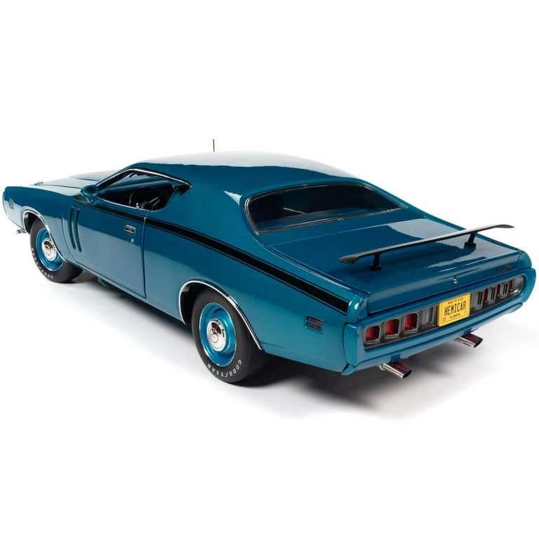 1971 Dodge Charger R/T 426 Hemi Blue Metallic with Black Stripes