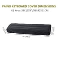thumbnail image 5 of Funda protectora antipolvo para teclado de Piano electrónico de 61 teclas, bolsas protectoras digitales estirables impermeables con cordón elástico ajustable, color negro, 5 of 5