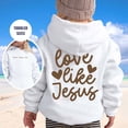 thumbnail image 2 of Vividxx Boys Hoodies Cute Letter Print Long Sleeved Hooded Sweatshirt Casual Loose Pullover For Fall Winter Preppy Clothes 4-5 Years, 2 of 6