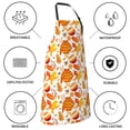 thumbnail image 5 of Pofeuu Autumn Sweater Warmth Print Waterproof Apron with Pockets Adjustable Cooking Aprons Kitchen Bib for Baking Household Cleaning, 5 of 8