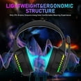 thumbnail image 6 of Ajazz Over-Ear USB Gaming Headset with Noise Canceling Mic, Black, 6 of 9