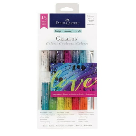 Iridescent Set - Faber-Castell Iridescent Gelatos Color Set: 15 Colors