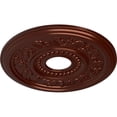 thumbnail image 3 of Ekena Millwork 16 1/8"OD x 3 1/2"ID x 7/8"P Genevieve Ceiling Medallion (Fits Canopies up to 3 1/2"), Hand-Painted Antique Copper, 3 of 6