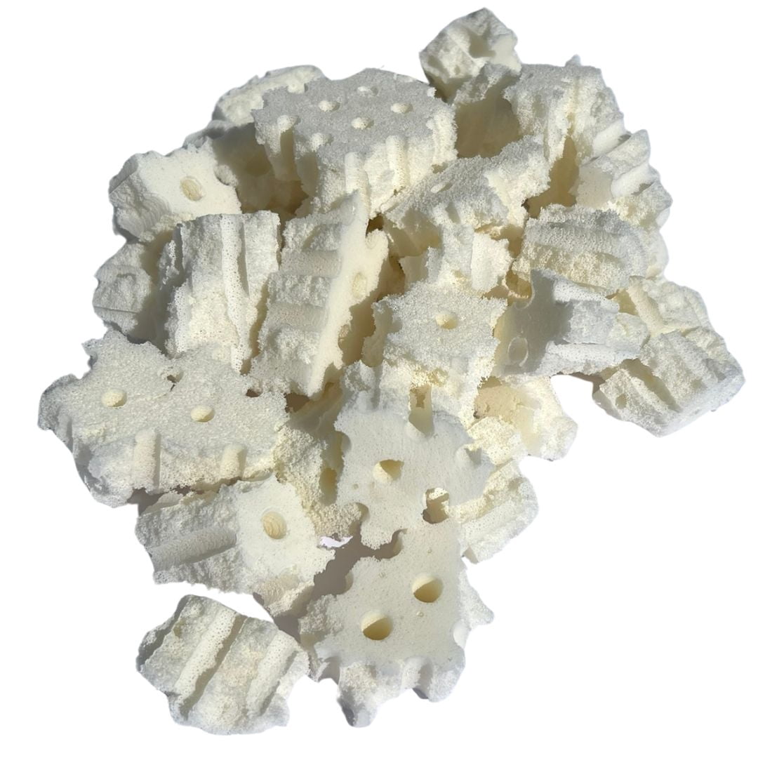 QQbed 40LBS Shredded Latex Foam - Filler for Stuffing, Pillows, Crafts, Bean Bags, Chairs, Dog Beds