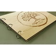 thumbnail image 2 of Personalized Name And Date Unique Scrapbook Wood Engraved Wedding Trees Guest Book, 2 of 6