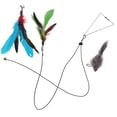 thumbnail image 4 of Hanging Funny Cat Toy, Plush Relieves Stress Feather Mouse Teaser Cat Toy Stay Healthy Interactive For Indoor Outdoor Activities ANGGREK Otros, 4 of 8