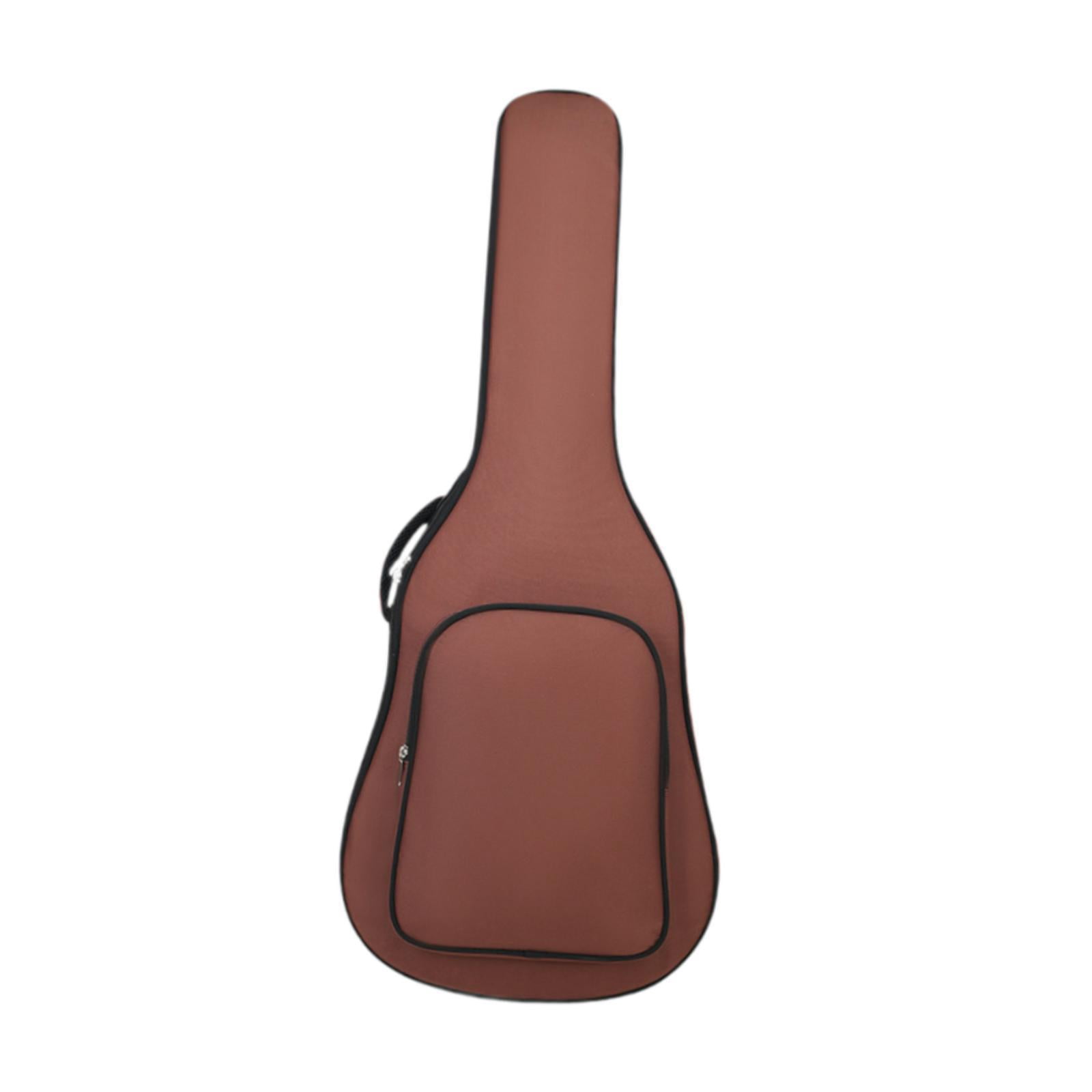 yotijay Electric Guitar Bag 40inch 41inch with Side Handle Thick Padding Travel Case Brown
