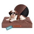 thumbnail image 1 of Cama Antiestrés de Foam para Perro Chico y Gato, Colchoneta Lavable Esquimal (Café, 65x45 cm), 1 of 6