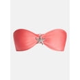 thumbnail image 6 of No Boundaries Starfish Brooch Bandeau Bikini Top, Women's XXS-XXL, 6 of 6