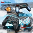 thumbnail image 4 of Powtree Wireless Switch Pro Controller for Nintendo Switch /Lite / OLED/ PC/ IOS/ Android (Black), 4 of 7