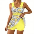 thumbnail image 2 of Ounisa Tankini Swimsuits for Women Tummy Control Two Piece Modest Bathing Suits Floral Skirt Top with Boyshorts, 2 of 5