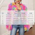 thumbnail image 2 of cocolona Womens Cropped Coat Fuzzy Long Sleeve Crew Neck Jacket Winter Warm Trendy Outfits, 2 of 6