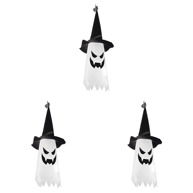 Sombreros Fantasmas Bruja Colgantes Iluminados Con Brillantes Halloween (Estilo D)