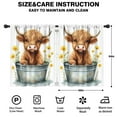 thumbnail image 2 of Blackout Kids Curtains,Highland Cow and Sunflower Childrens Insulated Curtains Set Of 2,Bedroom Essentials,Toddler Room Decor 42x54in(106x137cm), 2 of 4