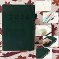 thumbnail image 4 of 2026 English Calendar Notebook, Vertical Patterned Strap, Daily Planner, Annual Calendar, Stylish Design, for Scholars & Professionals, Planning & Organization, Note-taking, Scheduling, 4 of 9