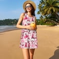thumbnail image 3 of Balery Garden Gnomes Vestidos de verano para mujer con estampado: vestido holgado sin mangas, vestido playero informal y cómodo para días calurosos., 3 of 7